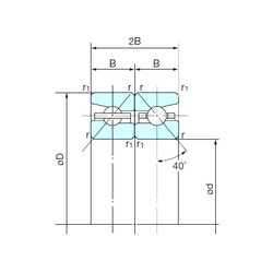  70TBH10DB NACHI Angular Contact Ball Bearings