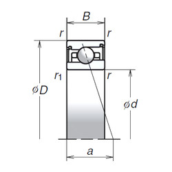  55BER29XV1V NSK Angular Contact Ball Bearings