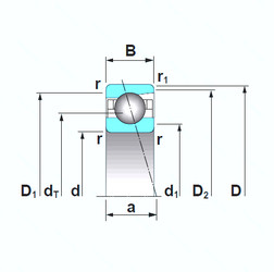  7000A5TRSU NSK Angular Contact Ball Bearings