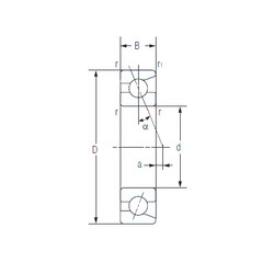  7000C NACHI Angular Contact Ball Bearings