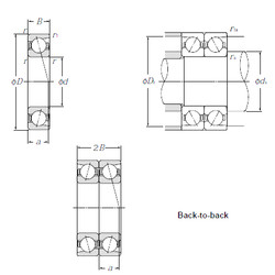  7040DB CYSD Angular Contact Ball Bearings