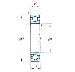  7000CPA KOYO Angular Contact Ball Bearings