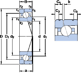  7024 ACE/P4AL1 SKF Angular Contact Ball Bearings