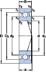  7020 CB/P4A SKF Angular Contact Ball Bearings