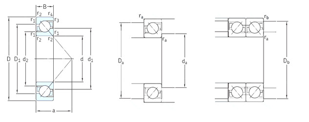  7056BGM SKF Angular Contact Ball Bearings