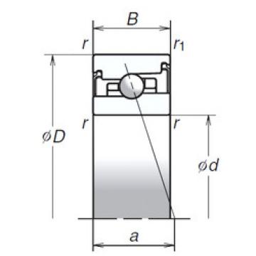  70BER20SV1V NSK Angular Contact Ball Bearings