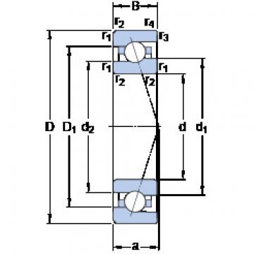  7018 CE/P4A SKF Angular Contact Ball Bearings