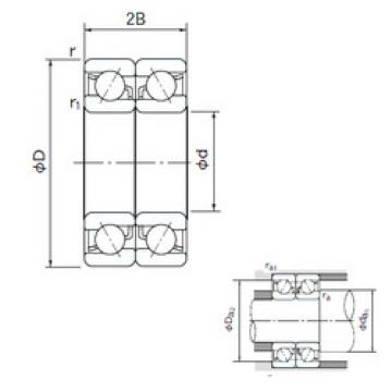  7020CDB NACHI Angular Contact Ball Bearings