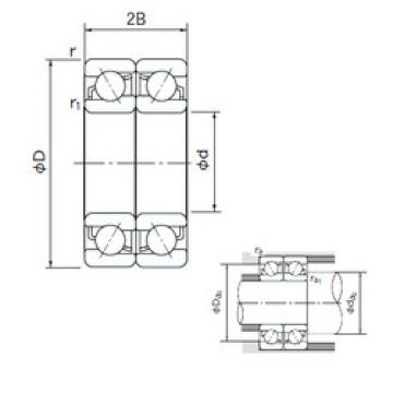  7018DF NACHI Angular Contact Ball Bearings