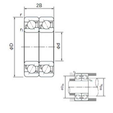  7018CDT NACHI Angular Contact Ball Bearings