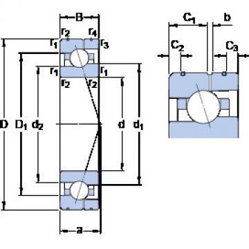  7015 CE/HCP4AL SKF Angular Contact Ball Bearings