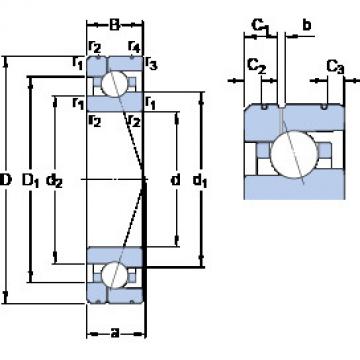  7015 CE/HCP4AL1 SKF Angular Contact Ball Bearings