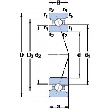  7015 CB/P4A SKF Angular Contact Ball Bearings