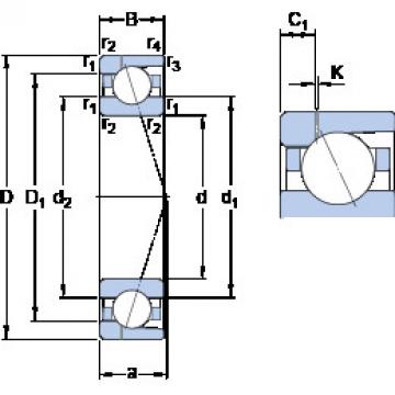  7013 ACD/HCP4AH1 SKF Angular Contact Ball Bearings