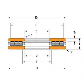  60TP127 thrust cylindrical roller bearing