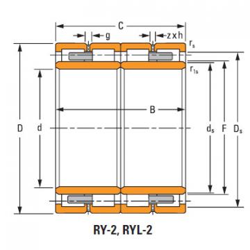  165ryl1451 four-row cylindrical roller Bearing