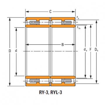  165ryl1451 four-row cylindrical roller Bearing