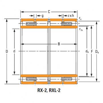  1040rX3882 four-row cylindrical roller Bearing